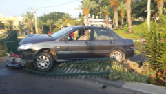 بالصور: حادث طرق ذاتي وسط مدينة يافا دون وقوع إصابات 